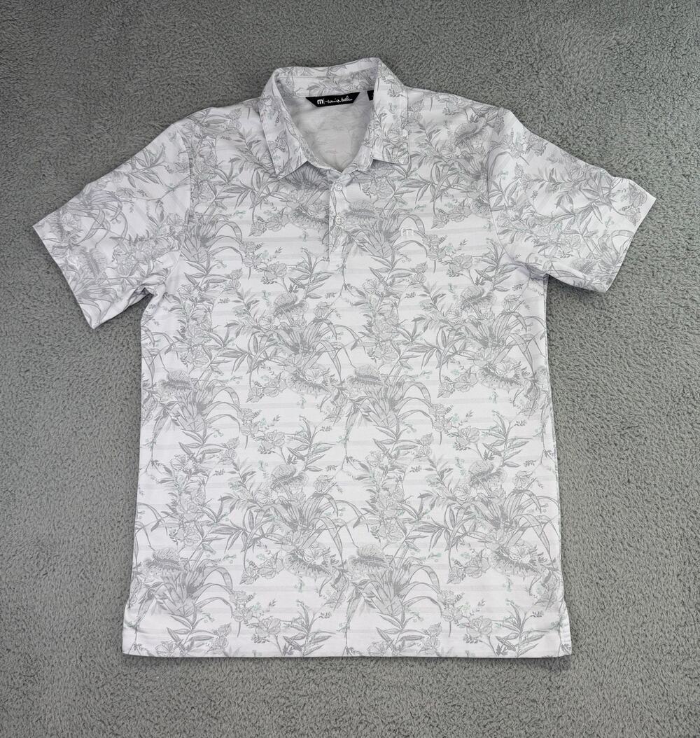 Travis Mathew Men’s Stay On Target Polo Shirt Floral Sz Large